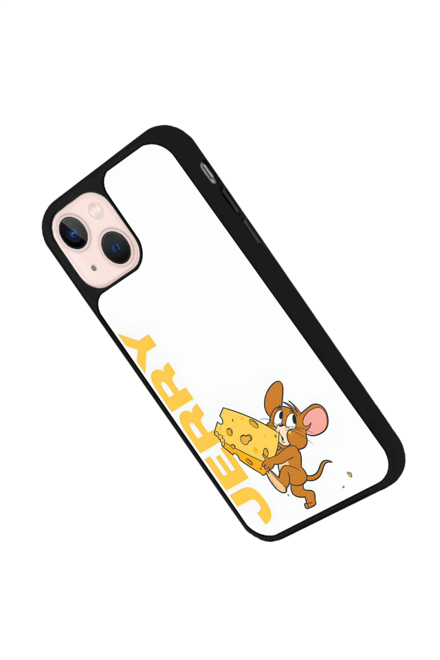 iPhone 15 Uyumlu Tom And Jerry Tasarımlı Glossy Premium Kılıf