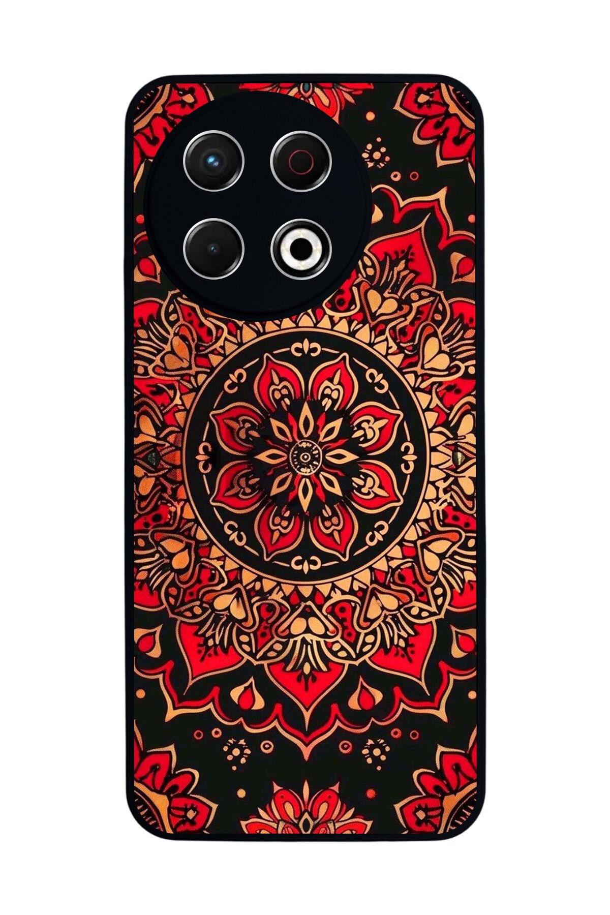 Tecno Spark 30 Pro Uyumlu Mandala Tasarımlı Glossy Premium Kılıf