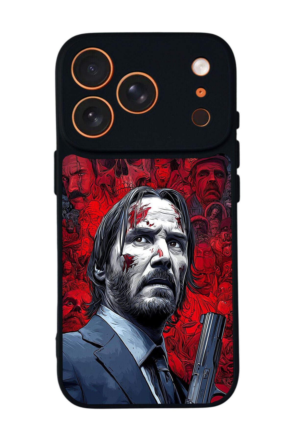 iPhone 17 Pro Uyumlu JohnWick Tasarımlı Glossy Premium Kılıf