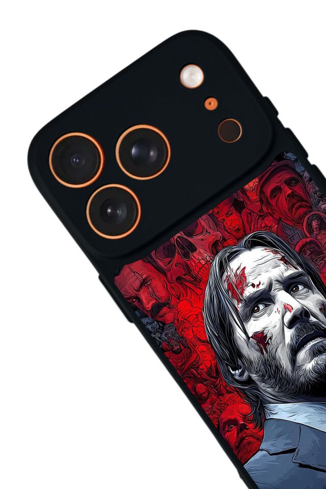 iPhone 17 Pro Uyumlu JohnWick Tasarımlı Glossy Premium Kılıf