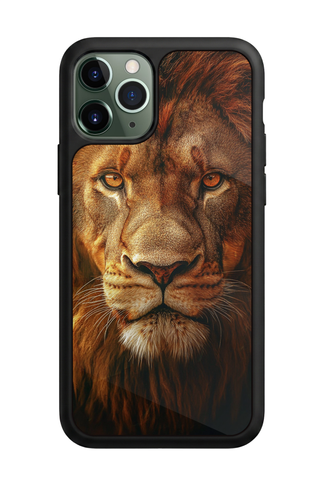 iPhone 11 Pro Max Uyumlu Aslan Tasarımlı Glossy Premium Kılıf