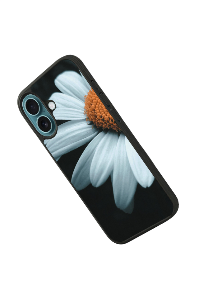 iPhone 16 Uyumlu Cicek Tasarımlı Glossy Premium Kılıf
