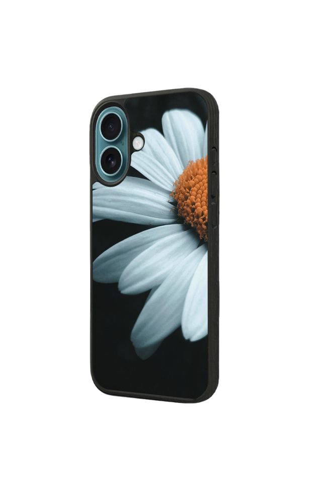 iPhone 16 Uyumlu Cicek Tasarımlı Glossy Premium Kılıf