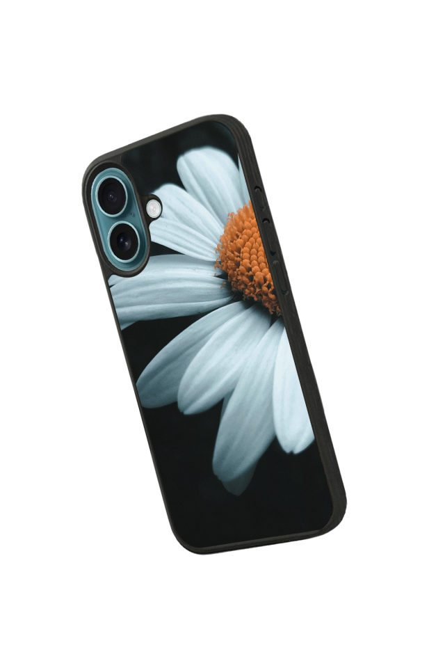 iPhone 16 Uyumlu Cicek Tasarımlı Glossy Premium Kılıf