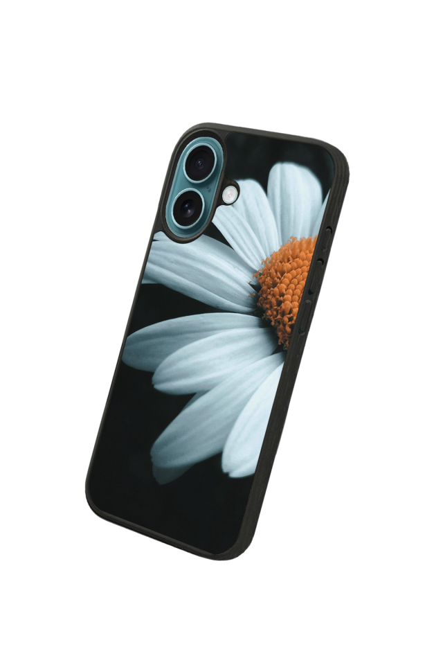 iPhone 16 Uyumlu Cicek Tasarımlı Glossy Premium Kılıf