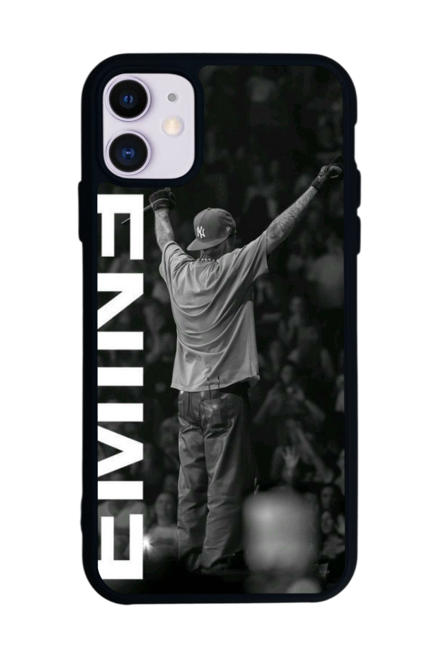iPhone 11 Uyumlu Eminem Tasarımlı Glossy Premium Kılıf