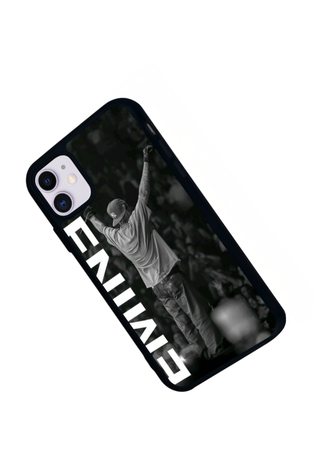 iPhone 11 Uyumlu Eminem Tasarımlı Glossy Premium Kılıf
