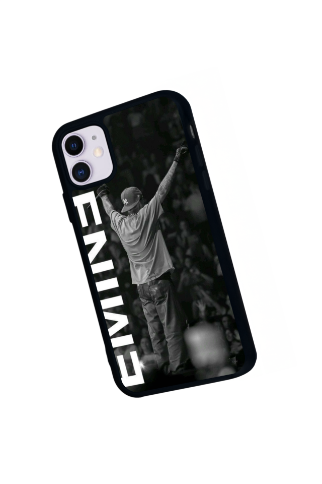iPhone 11 Uyumlu Eminem Tasarımlı Glossy Premium Kılıf
