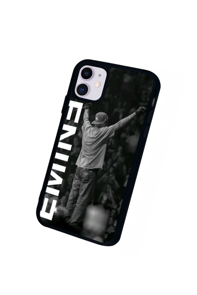 iPhone 11 Uyumlu Eminem Tasarımlı Glossy Premium Kılıf