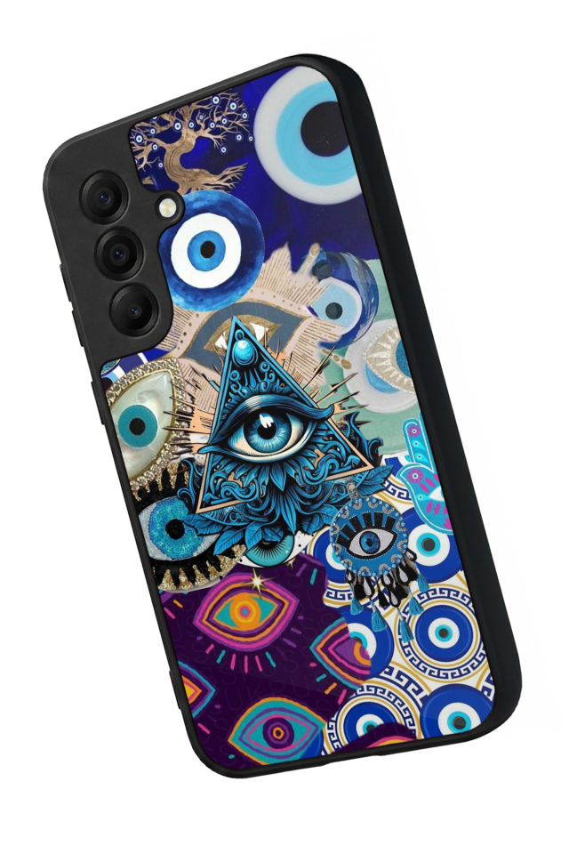 Samsung Galaxy A17 Uyumlu Göz Tasarımlı Glossy Premium Kılıf
