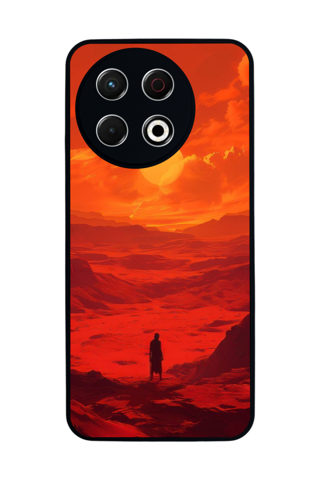 Tecno Spark 30 Pro Uyumlu Güneş Tasarımlı Glossy Premium Kılıf