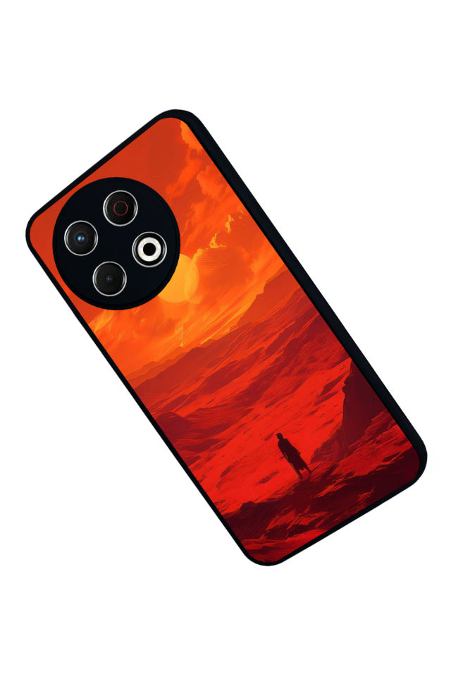 Tecno Spark 30 Pro Uyumlu Güneş Tasarımlı Glossy Premium Kılıf