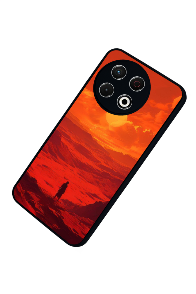 Tecno Spark 30 Pro Uyumlu Güneş Tasarımlı Glossy Premium Kılıf