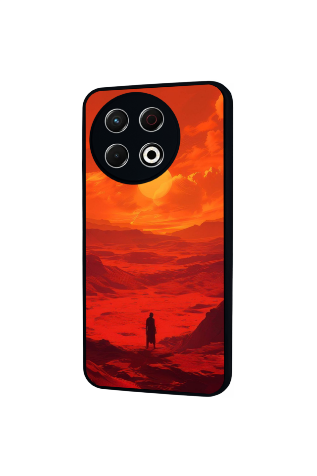 Tecno Spark 30 Pro Uyumlu Güneş Tasarımlı Glossy Premium Kılıf