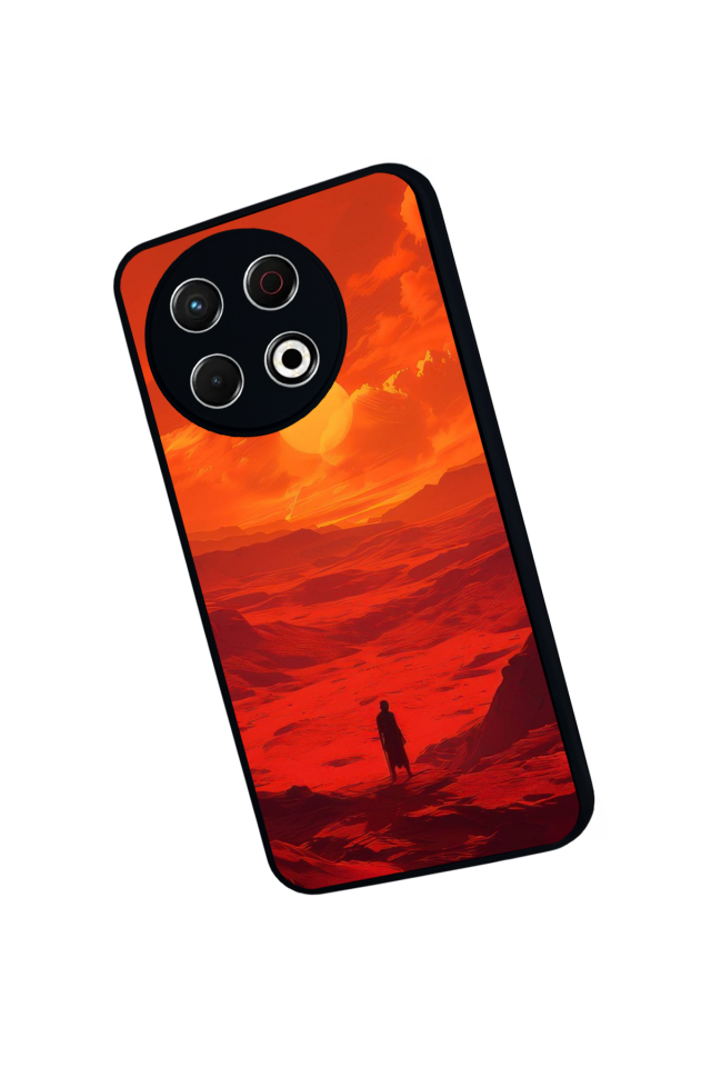 Tecno Spark 30 Pro Uyumlu Güneş Tasarımlı Glossy Premium Kılıf