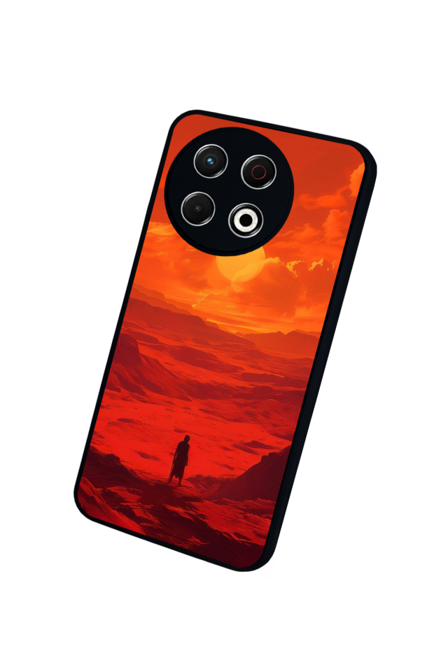 Tecno Spark 30 Pro Uyumlu Güneş Tasarımlı Glossy Premium Kılıf