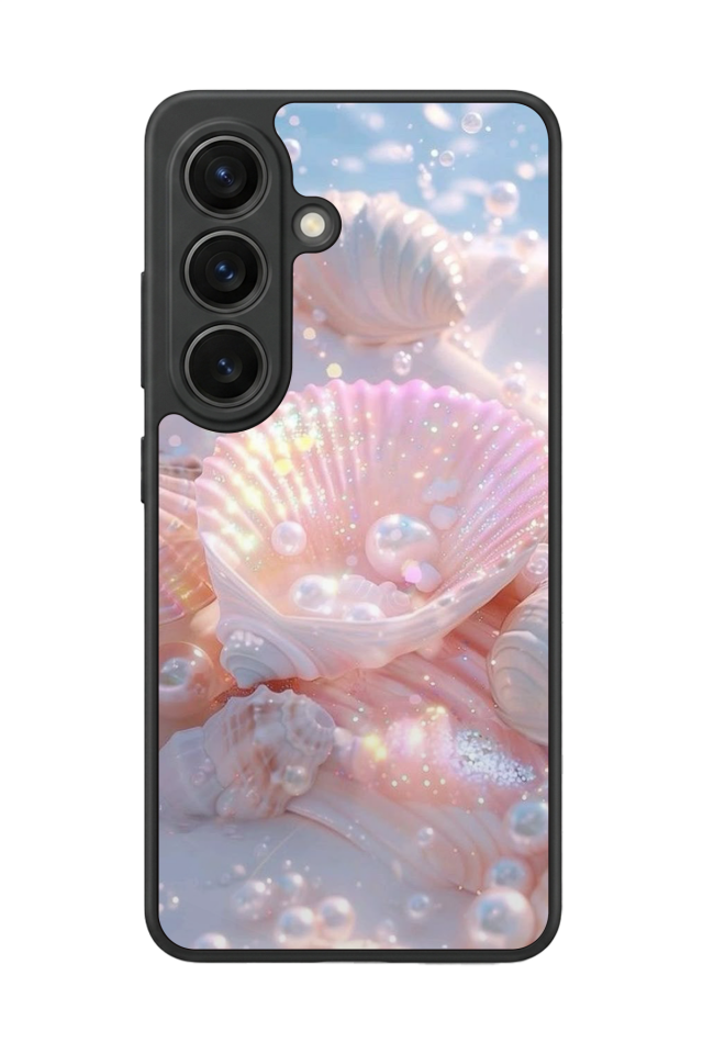 Samsung Galaxy S26 Uyumlu  İnci Tasarımlı Glossy Premium Kılıf