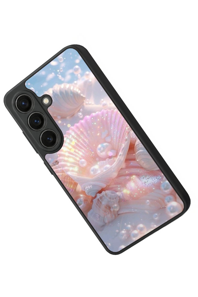 Samsung Galaxy S26 Uyumlu  İnci Tasarımlı Glossy Premium Kılıf