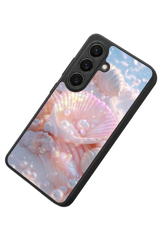 Samsung Galaxy S26 Uyumlu  İnci Tasarımlı Glossy Premium Kılıf