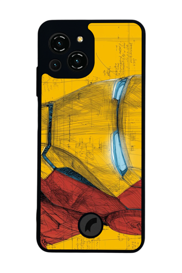 Reeder S23 Pro Max Uyumlu  Iron Man ( Demir Adam ) Tasarımlı Glossy Premium Kılıf