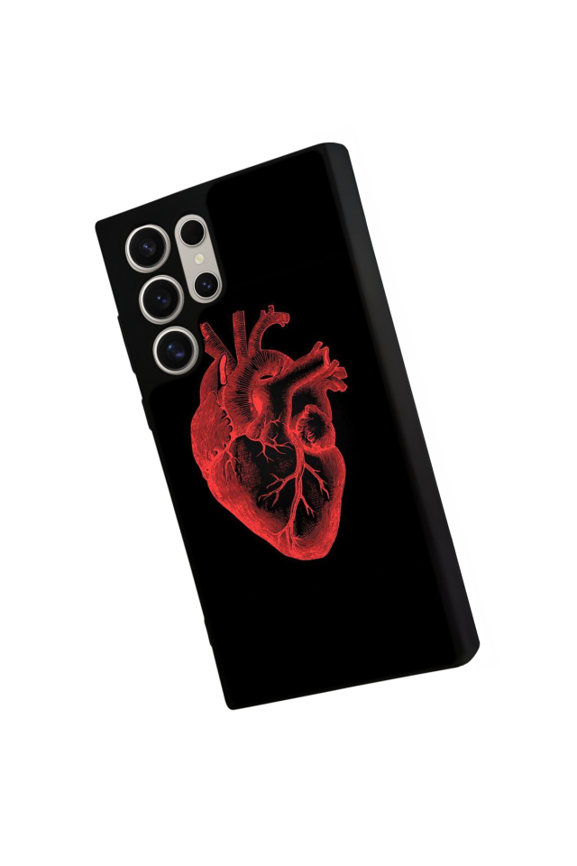 Samsung Galaxy S22 Ultra Uyumlu Kalp Love Tasarımlı Glossy Premium Kılıf