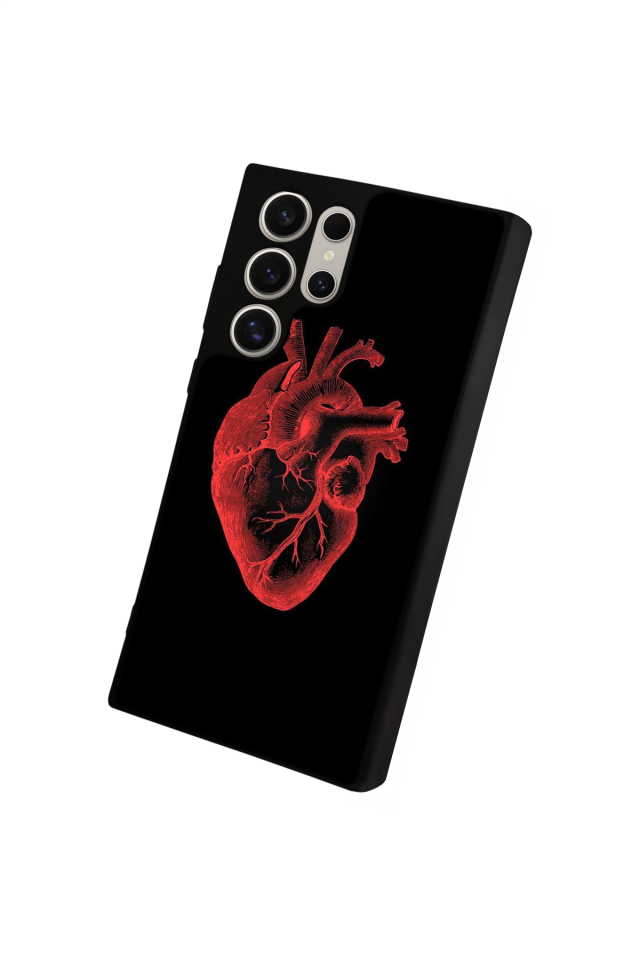 Samsung Galaxy S22 Ultra Uyumlu Kalp Love Tasarımlı Glossy Premium Kılıf