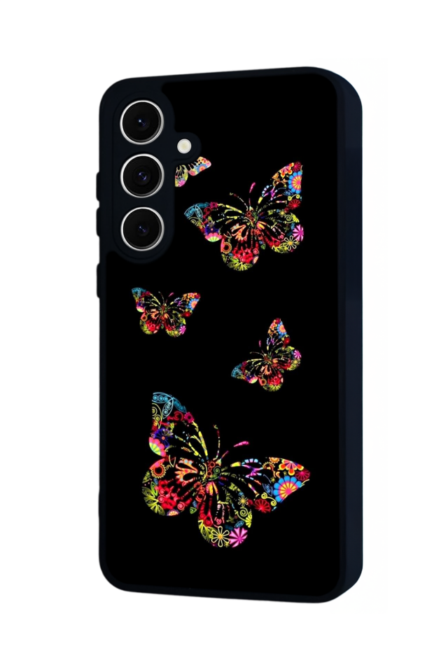 Samsung Galaxy S24 FE Uyumlu Kelebek Tasarımlı Glossy Premium Kılıf