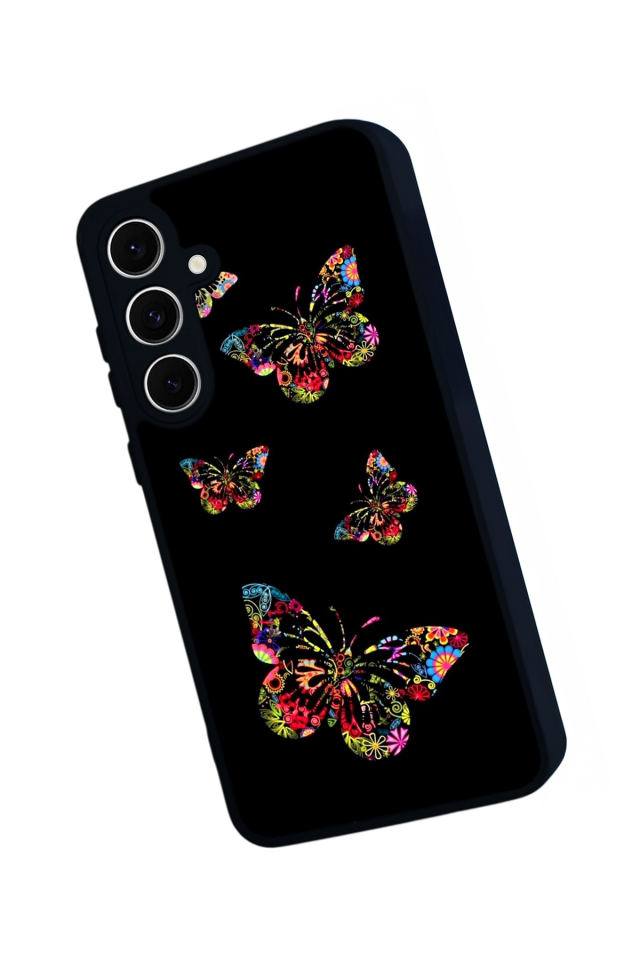 Samsung Galaxy S24 FE Uyumlu Kelebek Tasarımlı Glossy Premium Kılıf