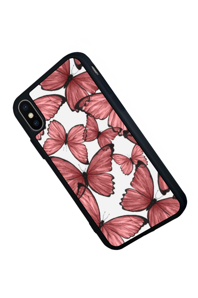 iPhone XS Max Uyumlu Kelebek Tasarımlı Glossy Premium Kılıf