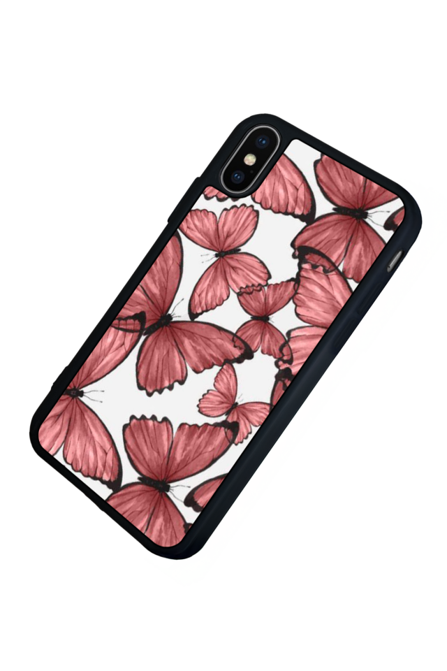 iPhone XS Max Uyumlu Kelebek Tasarımlı Glossy Premium Kılıf