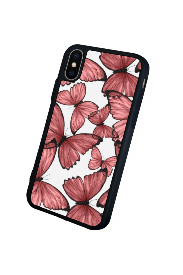 iPhone XS Max Uyumlu Kelebek Tasarımlı Glossy Premium Kılıf
