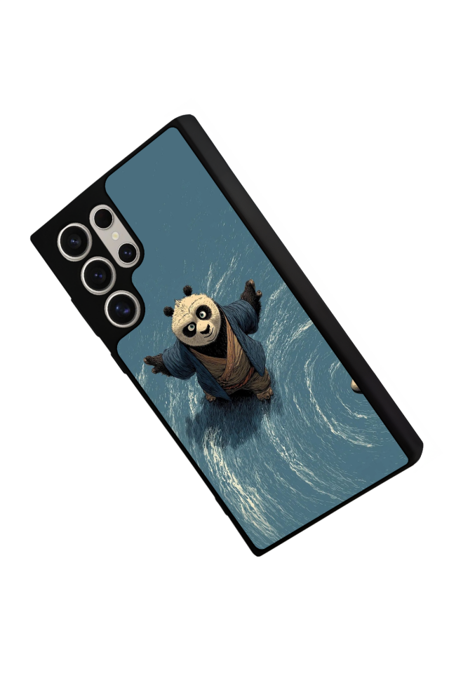 Samsung Galaxy S23 Ultra Uyumlu Kung Fu Panda Tasarımlı Glossy Premium Kılıf