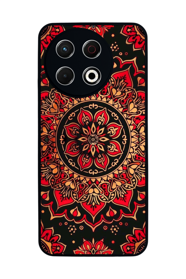 Tecno Spark 30 Pro Uyumlu Mandala Tasarımlı Glossy Premium Kılıf