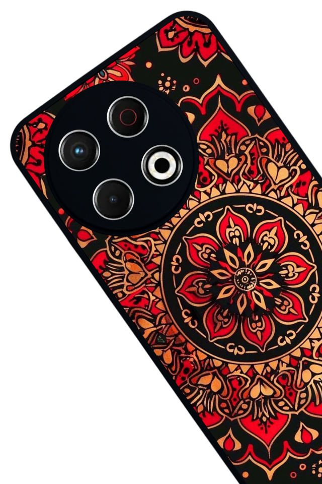 Tecno Spark 30 Pro Uyumlu Mandala Tasarımlı Glossy Premium Kılıf