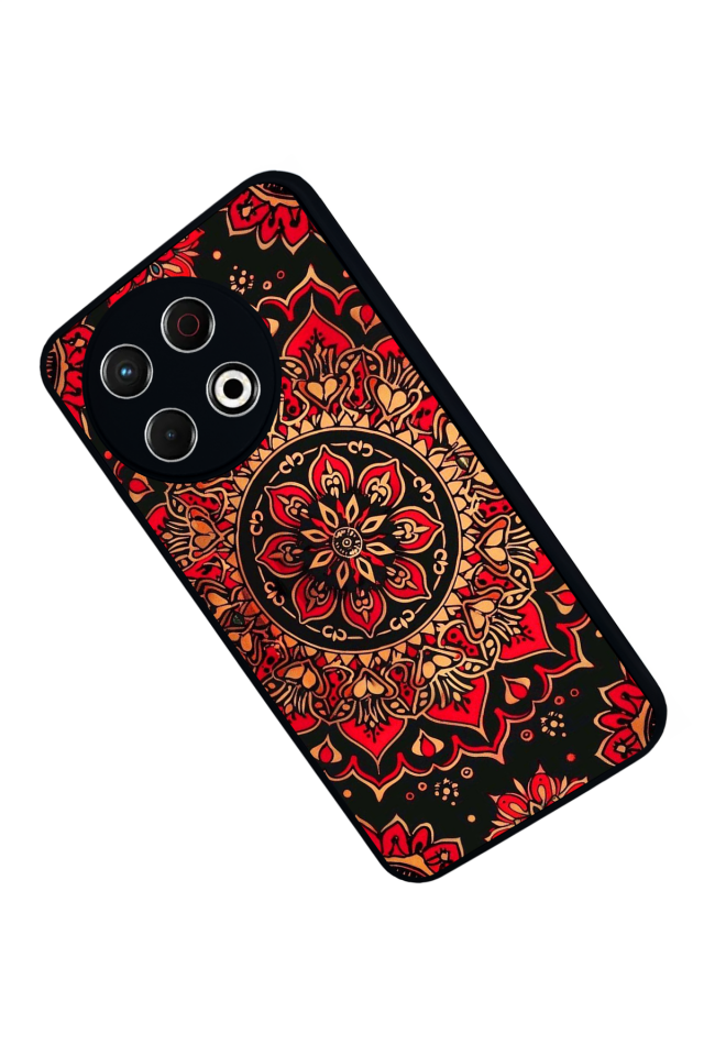 Tecno Spark 30 Pro Uyumlu Mandala Tasarımlı Glossy Premium Kılıf