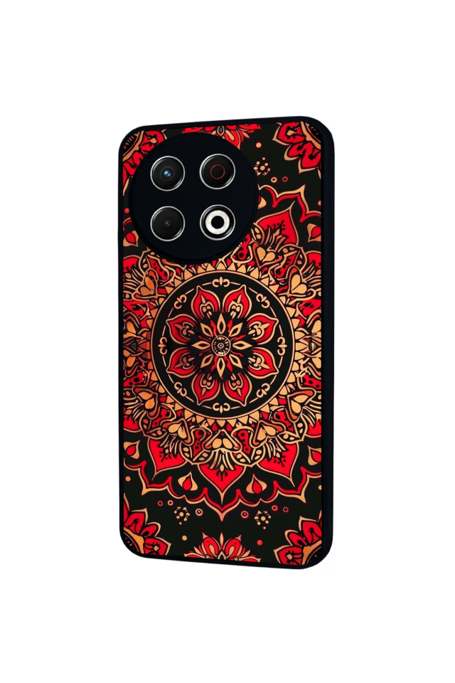 Tecno Spark 30 Pro Uyumlu Mandala Tasarımlı Glossy Premium Kılıf