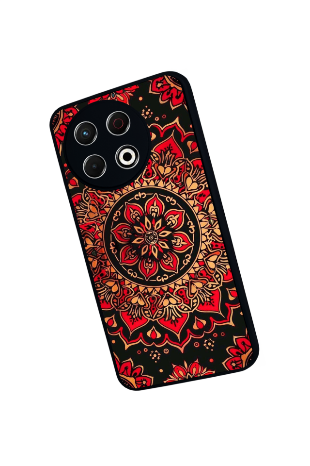 Tecno Spark 30 Pro Uyumlu Mandala Tasarımlı Glossy Premium Kılıf