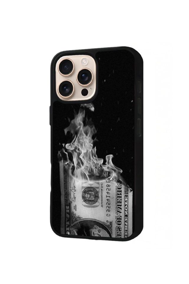 iPhone 16 Pro Uyumlu Para Tasarımlı Glossy Premium Kılıf