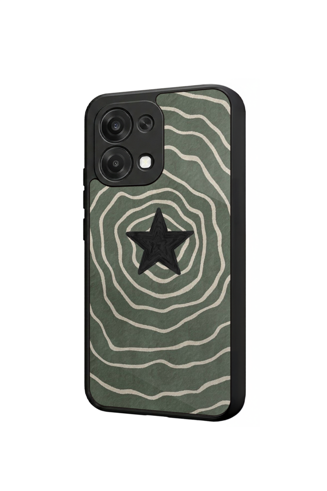 Oppo A6 Pro Uyumlu Retro Yildizlar Tasarımlı Glossy Premium Kılıf
