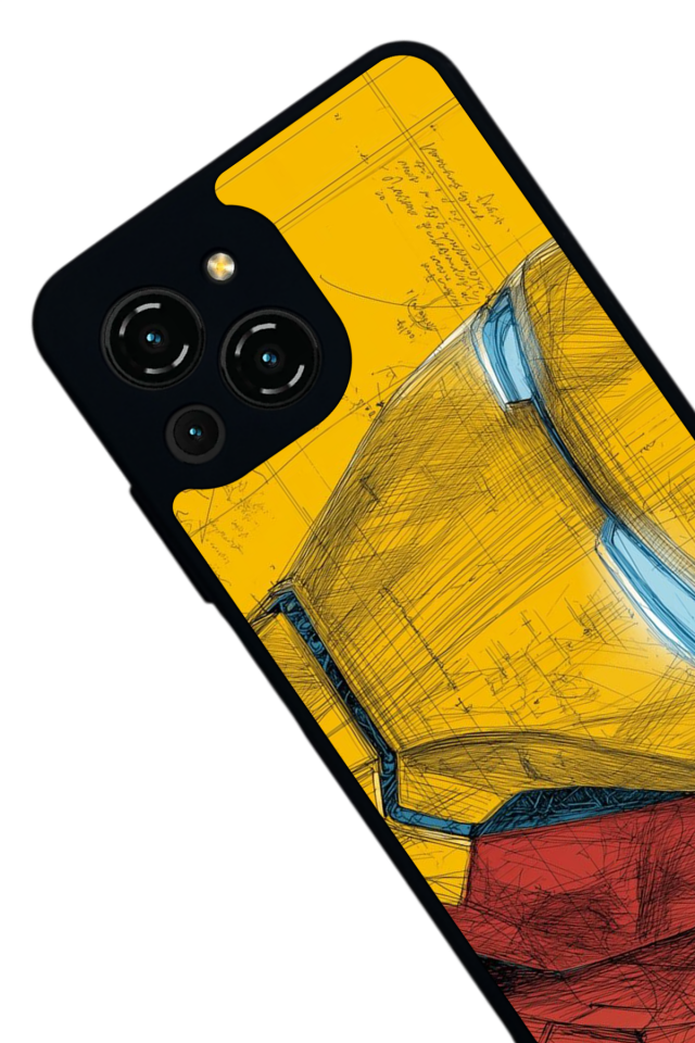 Reeder S23 Pro Max Uyumlu  Iron Man ( Demir Adam ) Tasarımlı Glossy Premium Kılıf