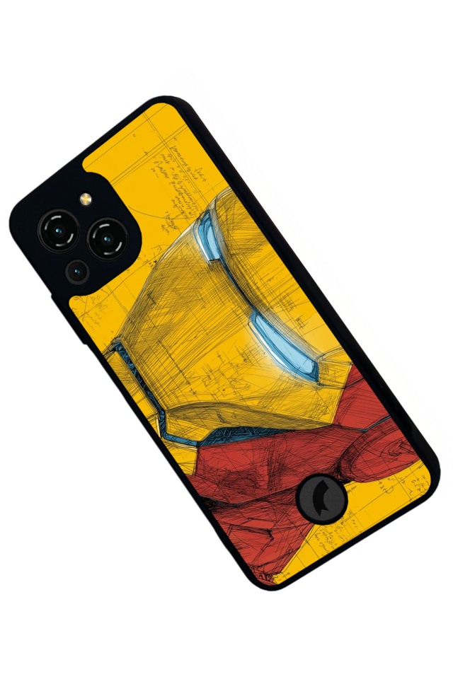 Reeder S23 Pro Max Uyumlu  Iron Man ( Demir Adam ) Tasarımlı Glossy Premium Kılıf