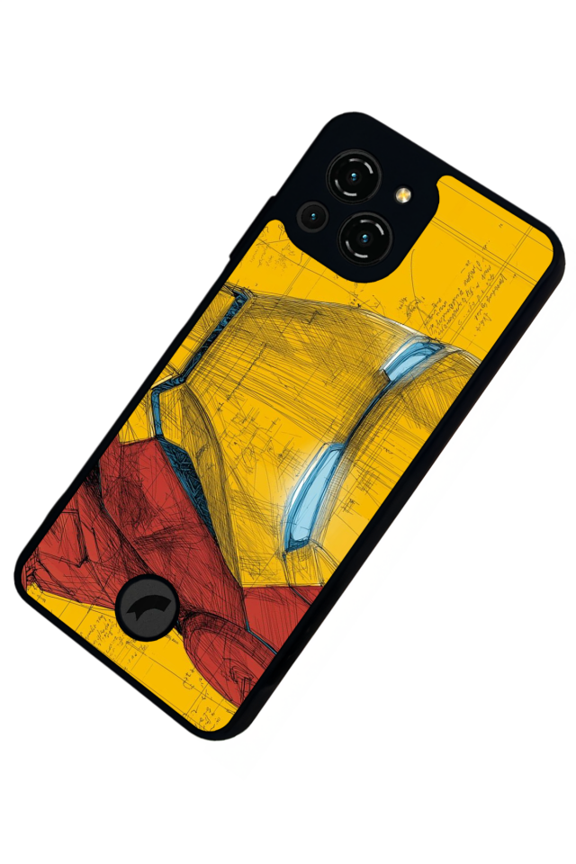 Reeder S23 Pro Max Uyumlu  Iron Man ( Demir Adam ) Tasarımlı Glossy Premium Kılıf