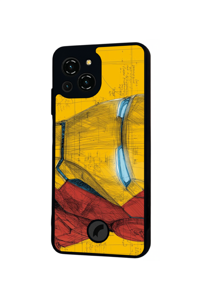 Reeder S23 Pro Max Uyumlu  Iron Man ( Demir Adam ) Tasarımlı Glossy Premium Kılıf