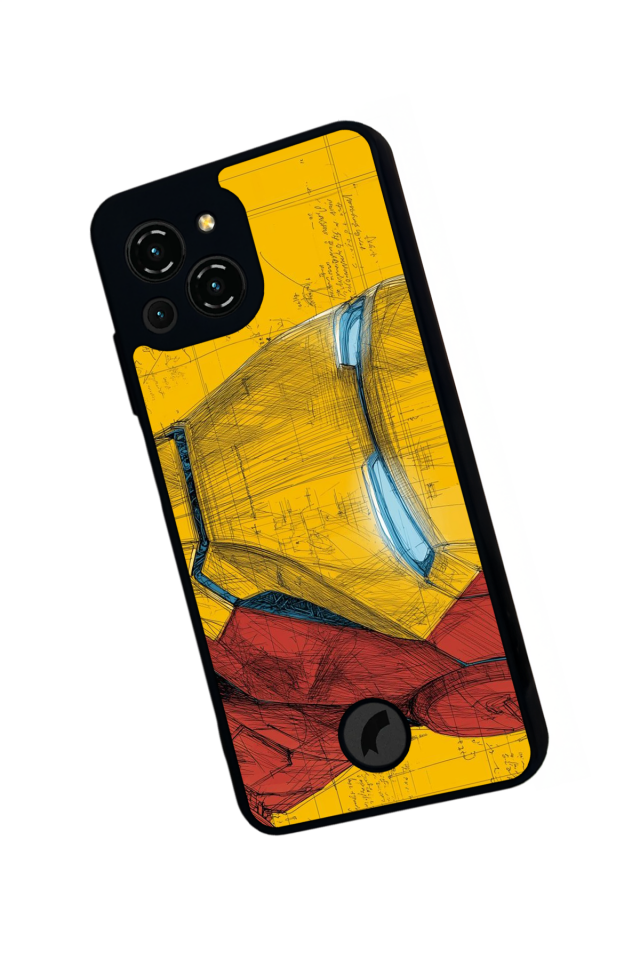 Reeder S23 Pro Max Uyumlu  Iron Man ( Demir Adam ) Tasarımlı Glossy Premium Kılıf