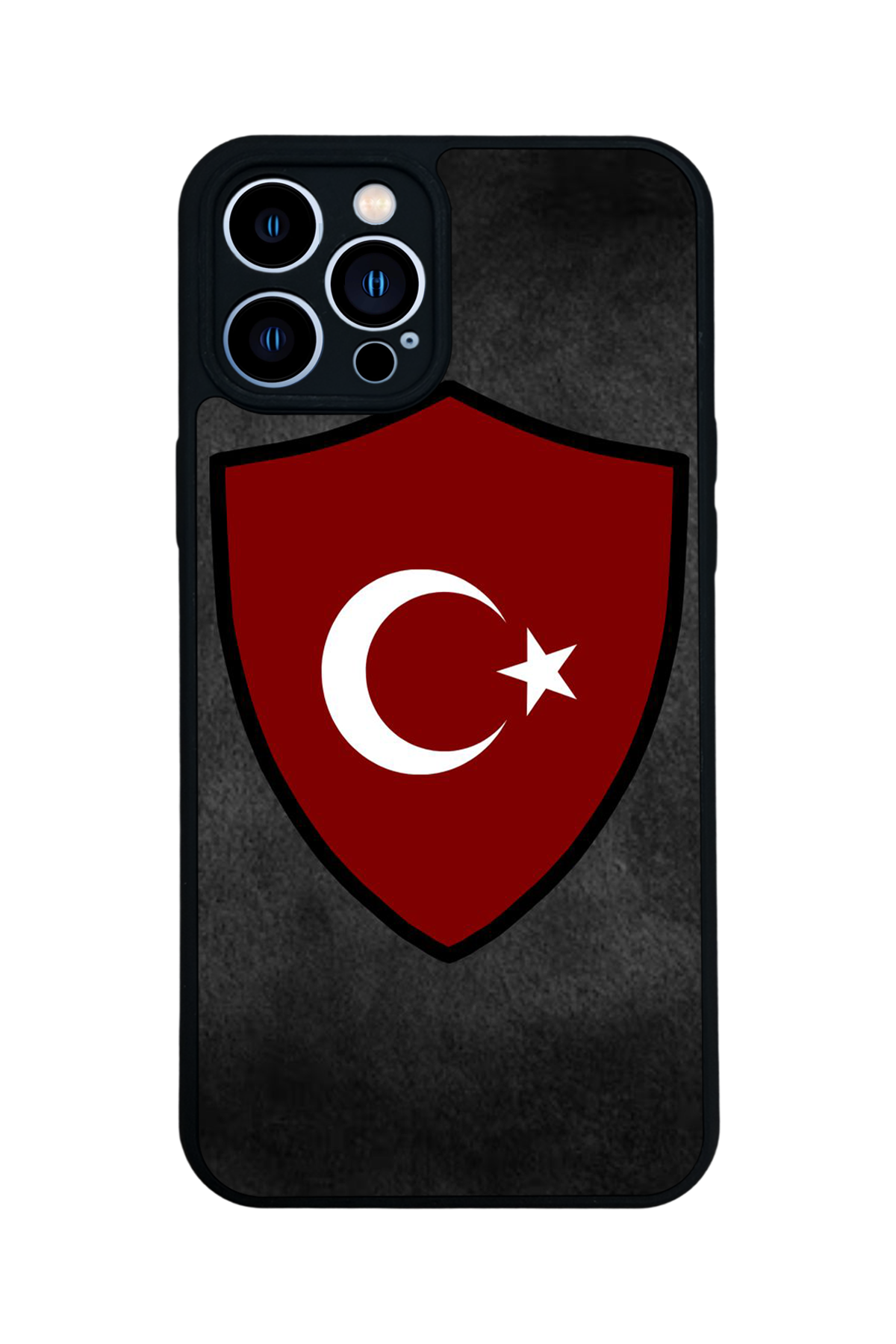 iPhone 12 Pro Max Uyumlu Türk Bayragi Tasarımlı Glossy Premium Kılıf
