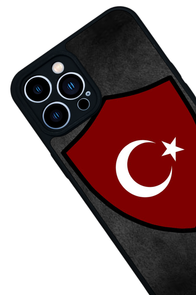 iPhone 12 Pro Max Uyumlu Türk Bayragi Tasarımlı Glossy Premium Kılıf