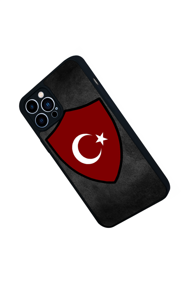 iPhone 12 Pro Max Uyumlu Türk Bayragi Tasarımlı Glossy Premium Kılıf