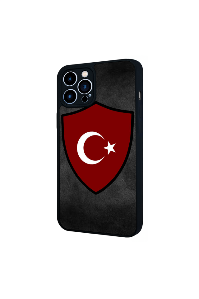 iPhone 12 Pro Max Uyumlu Türk Bayragi Tasarımlı Glossy Premium Kılıf