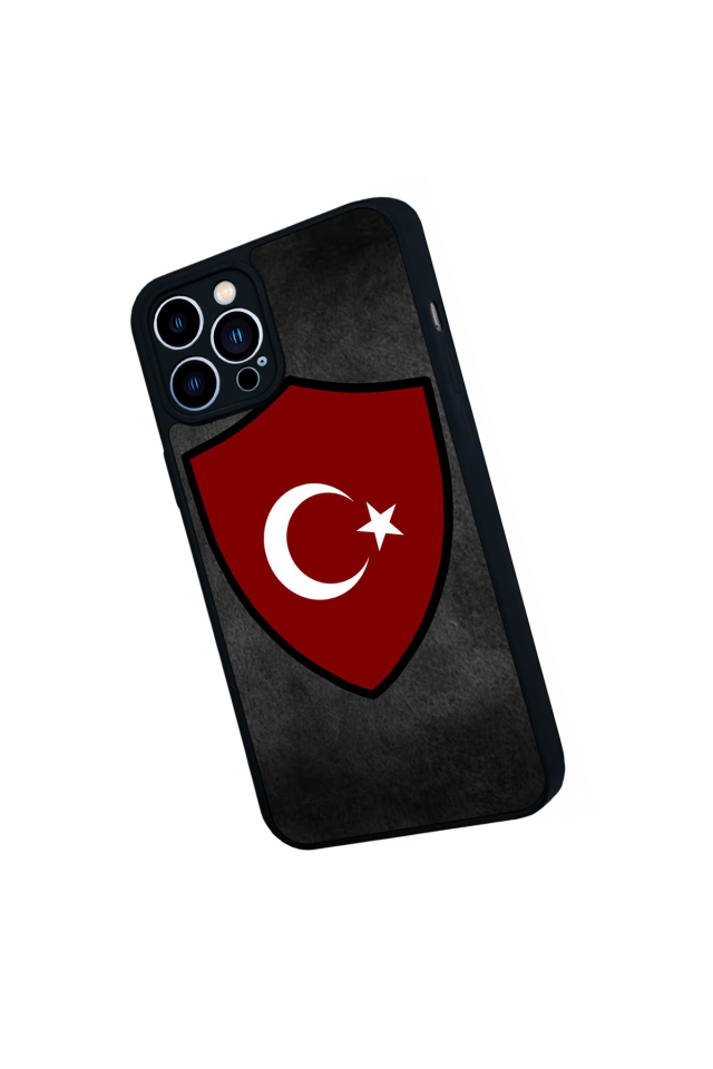iPhone 12 Pro Max Uyumlu Türk Bayragi Tasarımlı Glossy Premium Kılıf