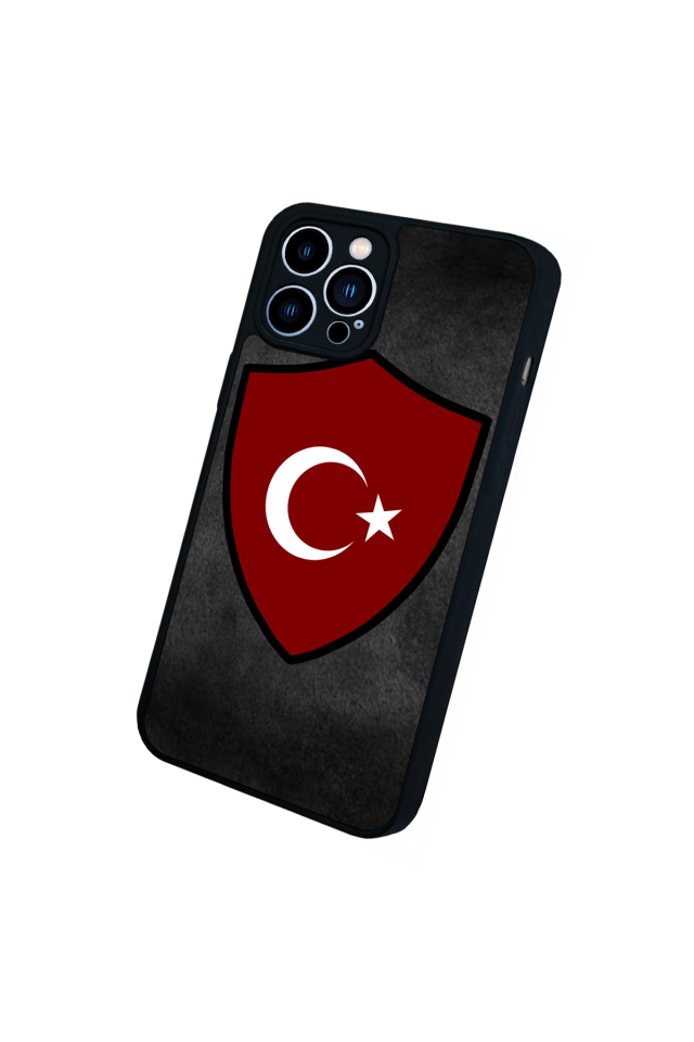 iPhone 12 Pro Max Uyumlu Türk Bayragi Tasarımlı Glossy Premium Kılıf